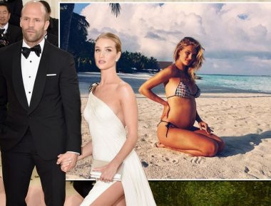 Έγκυος η Rosie Huntington - Ο Jason Statham θα γίνει μπαμπάς